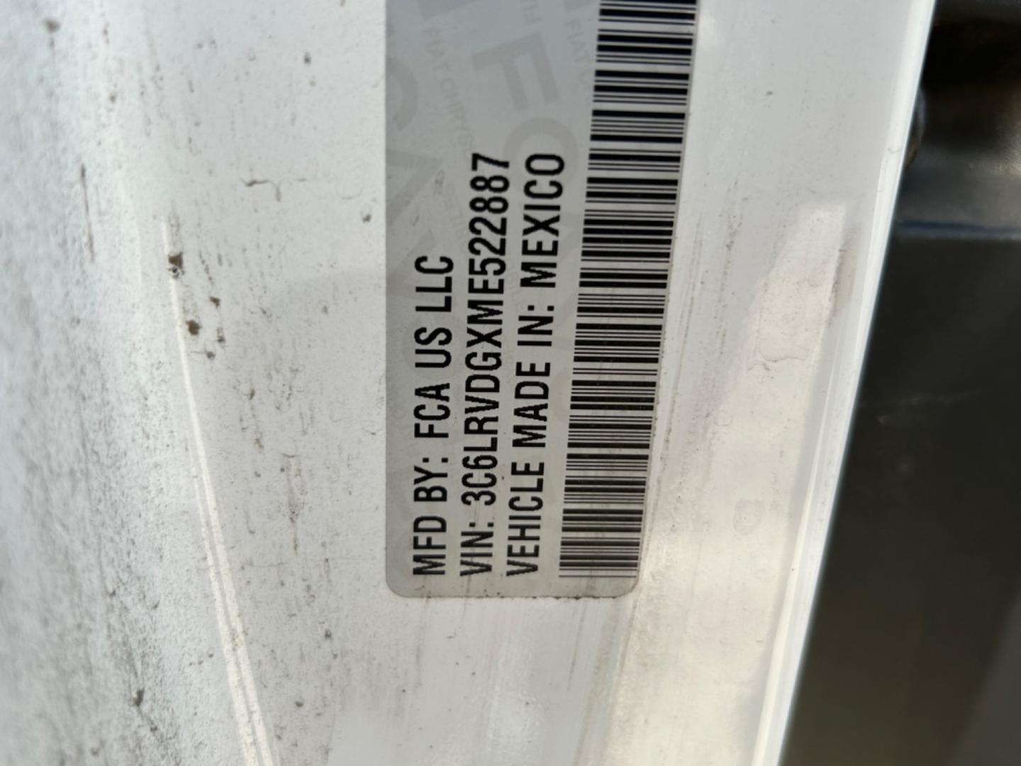 2021 White RAM Promaster 2500 High Roof 159-in. WB (3C6LRVDGXME) with an 3.6L V6 engine, 6A transmission, located at 1687 Business 35 S, New Braunfels, TX, 78130, (830) 625-7159, 29.655487, -98.051491 - Photo#17